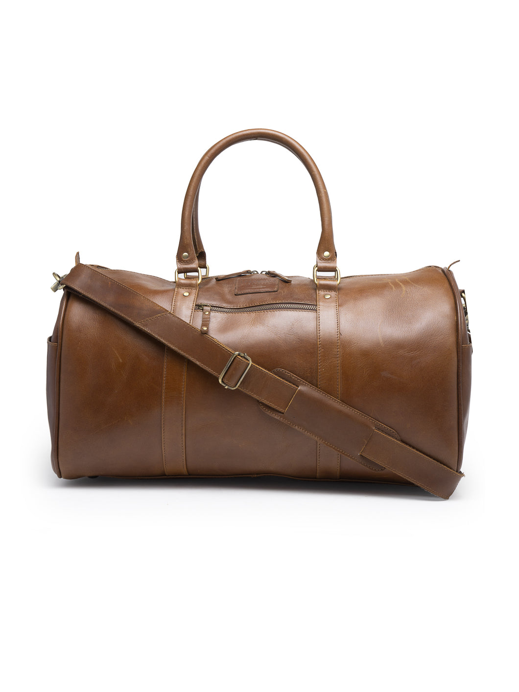 Teakwood Unisex Genuine Leather Duffel Travel Bag || Travelling Bag for Men/Women