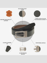 Load image into Gallery viewer, Men's Genuine Leather Reversible Belt
