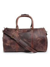 Load image into Gallery viewer, Teakwood Genuine Leather Duffel bag
