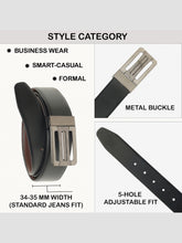 Load image into Gallery viewer, Men's Genuine Leather Reversible Belt
