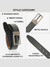 Load image into Gallery viewer, Men's Genuine Leather Reversible Belt

