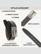 Load image into Gallery viewer, Men's Genuine Leather Reversible Belt
