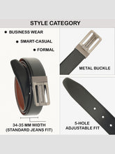 Load image into Gallery viewer, Men's Genuine Leather Reversible Belt
