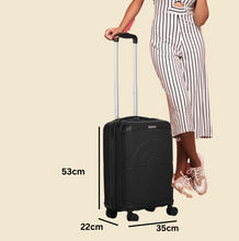 Load image into Gallery viewer, Dart Textured Hard Sided Cabin Sized Trolley Bag
