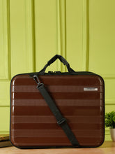 Load image into Gallery viewer, Teakwood Hard Shell Business Carryall with 16-Inch Laptop Compartment, Laptop Sleeve, Organizer Pockets, Trolley Sleeve, Comfortable Handles &amp; Adjustable Detachable Shoulder Strap
