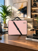 Load image into Gallery viewer, Teakwood Hard Shell Business Carryall with 16-Inch Laptop Compartment, Laptop Sleeve, Organizer Pockets, Trolley Sleeve, Comfortable Handles &amp; Adjustable Detachable Shoulder Strap

