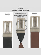 Load image into Gallery viewer, Men's Genuine Leather Reversible Belt
