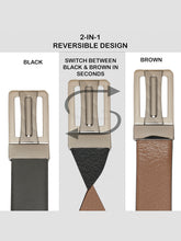 Load image into Gallery viewer, Men's Genuine Leather Reversible Belt
