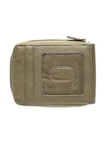Load image into Gallery viewer, Teakwood Men Genuine Leather Bi Fold Zip Closure Wallet (Olive)
