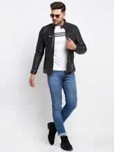 Load image into Gallery viewer, Teakwood Leathers  Men&#39;s 100% Genuine Black Leather Jacket
