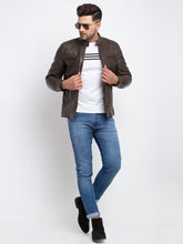 Load image into Gallery viewer, Teakwood Leathers  Men&#39;s 100% Genuine Brown Leather Jacket

