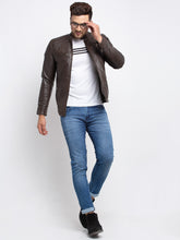 Load image into Gallery viewer, Teakwood Leathers  Men&#39;s 100% Genuine Brown Leather Jacket
