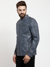 Load image into Gallery viewer, Teakwood Leathers Blue Men&#39;s 100% Genuine Leather Jacket
