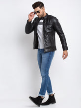 Load image into Gallery viewer, Teakwood Leathers  Men&#39;s 100% Genuine Black Leather Jacket
