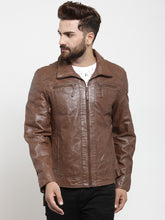 Load image into Gallery viewer, Teakwood Genuine Leathers Men&#39;s Jacket (Brown)
