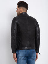 Load image into Gallery viewer, Teakwood Leathers  Men&#39;s 100% Genuine Black Leather Jacket
