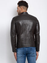 Load image into Gallery viewer, Teakwood Leathers  Men&#39;s 100% Genuine Brown Leather Jacket
