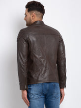 Load image into Gallery viewer, Teakwood Leathers  Men&#39;s 100% Genuine Brown Leather Jacket
