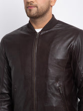 Load image into Gallery viewer, Teakwood Leathers  Men&#39;s 100% Genuine Brown Leather Jacket
