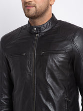 Load image into Gallery viewer, Teakwood Leathers  Men&#39;s 100% Genuine Black Leather Jacket
