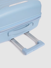 Load image into Gallery viewer, Silver Bar Textured 360 Degree Rotation Hard Sized Trolley Bag
