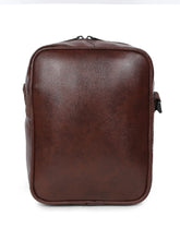 Load image into Gallery viewer, Teakwood Leathers Unisex Brown Leather Messenger Bag
