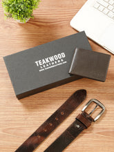 Load image into Gallery viewer, Teakwood Genuine Leather Combo Gift Set
