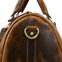 Load image into Gallery viewer, Teakwood Genuine Leather Duffel bag
