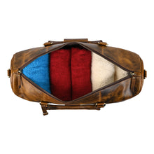 Load image into Gallery viewer, Teakwood Genuine Leather Duffel bag
