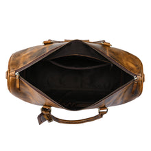 Load image into Gallery viewer, Teakwood Genuine Leather Duffel bag
