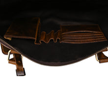 Load image into Gallery viewer, Teakwood Genuine Leather Duffel bag
