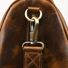 Load image into Gallery viewer, Teakwood Genuine Leather Duffel bag

