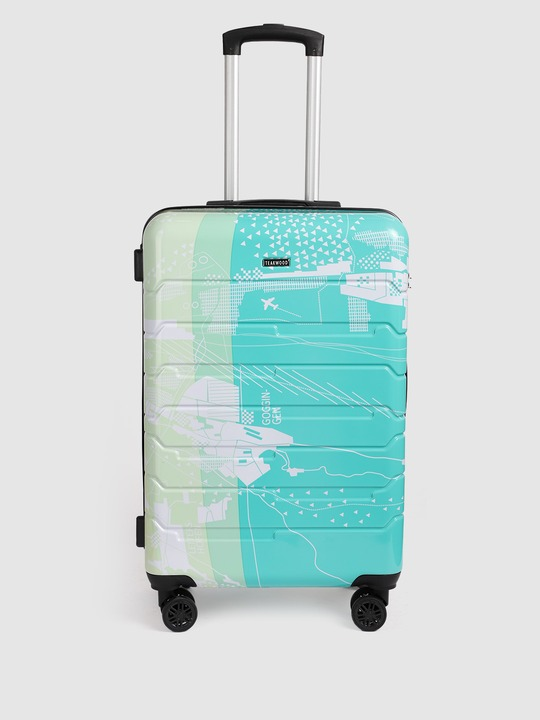 Twin Printed 360-Degree Rotation Hard-Sided Cabin-Sized Trolley Bag