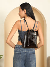 Load image into Gallery viewer, Teakwood Leathers Solid Textured Backpack
