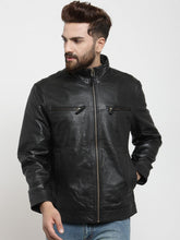 Load image into Gallery viewer, Teakwood Leathers Black Men's 100% Genuine Leather Jacket

