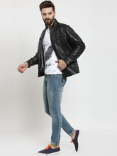 Load image into Gallery viewer, Teakwood Leathers Black Men's 100% Genuine Leather Jacket
