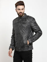 Load image into Gallery viewer, Teakwood Leathers Black Men&#39;s 100% Genuine Leather Jacket
