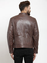 Load image into Gallery viewer, Teakwood Leathers Brown Men's 100% Genuine Leather Jacket
