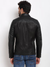 Load image into Gallery viewer, Teakwood Leathers Black Men&#39;s 100% Genuine Leather Jacket
