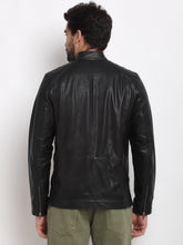 Load image into Gallery viewer, Teakwood Leathers Black Men&#39;s 100% Genuine Leather Jacket
