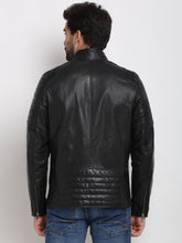 Load image into Gallery viewer, Teakwood Genuine Leathers Black Men&#39;s Jacket
