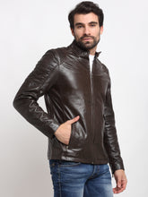 Load image into Gallery viewer, Teakwood Leathers Brown Men&#39;s 100% Genuine Leather Jacket
