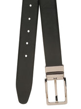 Load image into Gallery viewer, Teakwood Men's Premium Genuine Leather 2-in-1 Reversible Belt | Black &amp; Brown Natural Grain Leather Finish |Nickle Black Linear Pin Buckle | Adjustable 35 mm Dress Belt for Formal, Casual, Office &amp; Business Wear
