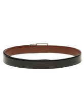 Load image into Gallery viewer, Teakwood Men's Premium Genuine Leather 2-in-1 Reversible Belt | Black &amp; Brown Fine Leather Finish |Nickle Black Vector Pin Buckle | Adjustable 35 mm Dress Belt for Formal, Casual, Office &amp; Business Wear
