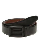 Load image into Gallery viewer, Teakwood Men's Premium Genuine Leather 2-in-1 Reversible Belt | Black &amp; Brown Natural Grain Leather Finish |Matte Black Classic Tapered Pin Buckle | Adjustable 35 mm Dress Belt for Formal, Casual, Office &amp; Business Wear
