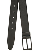 Load image into Gallery viewer, Teakwood Men's Premium Genuine Leather 2-in-1 Reversible Belt | Black &amp; Brown Natural Grain Leather Finish |Matte Black Classic Tapered Pin Buckle | Adjustable 35 mm Dress Belt for Formal, Casual, Office &amp; Business Wear

