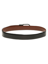 Load image into Gallery viewer, Teakwood Men's Premium Genuine Leather 2-in-1 Reversible Belt | Black &amp; Brown Crosshatch Textured Leather | Black Rectangular Pin Buckle | Adjustable 35 mm Dress Belt for Formal, Casual, Office &amp; Business Wear
