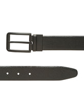 Load image into Gallery viewer, Teakwood Men's Premium Genuine Leather 2-in-1 Reversible Belt | Black &amp; Brown Natural Grain Leather Finish | Matte Black  Classic Edge Pin Buckle | Adjustable 35 mm Dress Belt for Formal, Casual, Office &amp; Business Wear
