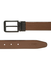 Load image into Gallery viewer, Teakwood Men's Premium Genuine Leather 2-in-1 Reversible Belt | Black &amp; Brown Natural Grain Leather Finish | Matte Black  Classic Edge Pin Buckle | Adjustable 35 mm Dress Belt for Formal, Casual, Office &amp; Business Wear
