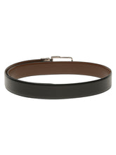 Load image into Gallery viewer, Teakwood Men's Premium Genuine Leather 2-in-1 Reversible Belt | Black &amp; Brown Natural Grain Leather Finish /Nickel black  Classic Angular Pin Buckle | Adjustable 35 mm Dress Belt for Formal, Casual, Office &amp; Business Wear
